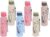 Rioz Plastic Water Bottle 600ml|Fridge|Home|Set of 6 Pieces Combo|Sky Design| 600 ml Bottle(Pack of 6, Multicolor, Plastic)