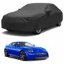 Sulfar 100% Water Resistant Car Body Cover Compatible with Mirror for Jaguar XK (Triple Stitched, Full Bottom Elastic, Dark Grey)