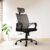 CELLBELL Desire C104 Mesh High Back Ergonomic Office Chair for Work from Home Metal Base Seat Height Adjustable Chair, Study Chair, Revolving Chair, Computer Chair- Grey