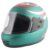 Sage Square Audi Kimi Full Face Helmet | ISI Certified | Clear Visor | Comfort Inner Padding | Designed for Extra Comfort & Style (Green Matte-Red Decal) (Large)