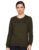 Newport Women’s Polyester Crew Neck Regular Fit Sweatshirt (NPWWPSS20001Z01_Olive’ _XSmall)