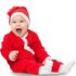 DIKANG Santa Claus Dress for Kids – Unisex | Premium Santa Claus Christmas Dress for Baby Boys and Girls | Santa Costume Set for Kids with Jacket, Pant, Cap and Pouch for Christmas Party (1-2 Year)