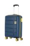 Kamiliant American Tourister Cabin Harrier Zing 56 Cms Small (Pp) Hard Sided 8 Wheels Spinner Luggage/Suitcase/Trolley Bag (Navy) (Double Wheel), Blue