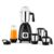 Milton Artis Mixer Grinder, ISI Certified, Grindstone Blade Technology, 5 Jar, 1000 W (22000 RPM), 5 yr motor warranty, 2 yr product warranty I Black
