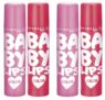 Maybelline New York Lip Balm, With SPF, Moisturises and Protects from the Sun, Pink Lolita & Baby Lips Cherry Kiss, Baby Lips, Pink, Red,(Pack of 4), 8g