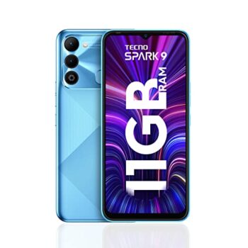 Tecno Spark 9 (Sky Mirror, 6GB RAM, 128GB Storage)| Upto 11GB Expandable RAM | 90Hz Refresh Rate | 6.6″ HD+Display | 13MP Dual Camera | 5000mAh Battery | Helio G37 Gaming Processor