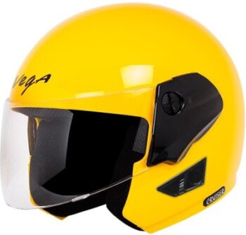 VEGA Cruiser Motorbike Helmet(Yellow, Black)